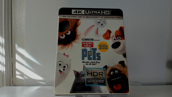 The Secret Life of Pets w/ Slip [4K Bluray] -  - Used  - $10